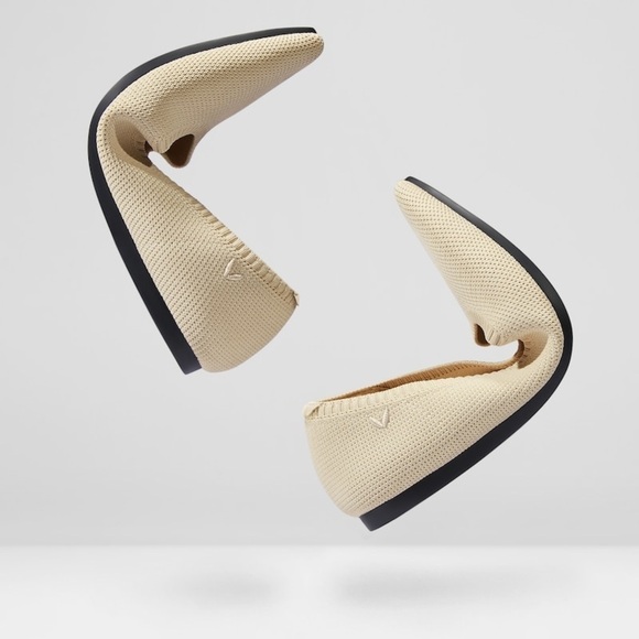 VIVAIA Pointed-Toe Ballet Flats Aria 5° shflatse2112070002 Cream Ivory Sz 42 12 - Picture 13 of 14